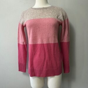 Nanette Lepore Blush and Rose Crew Neck Sweater